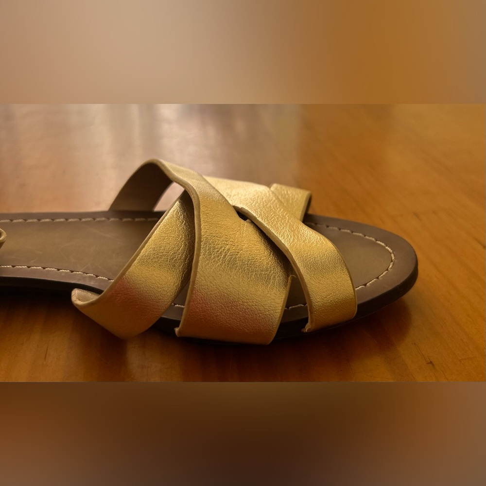 Aldo Women Gold Sandals US 8.5